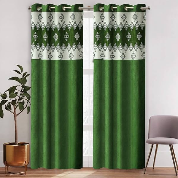 Image of Amazon Brand - Solimo Legato Polyester Curtains