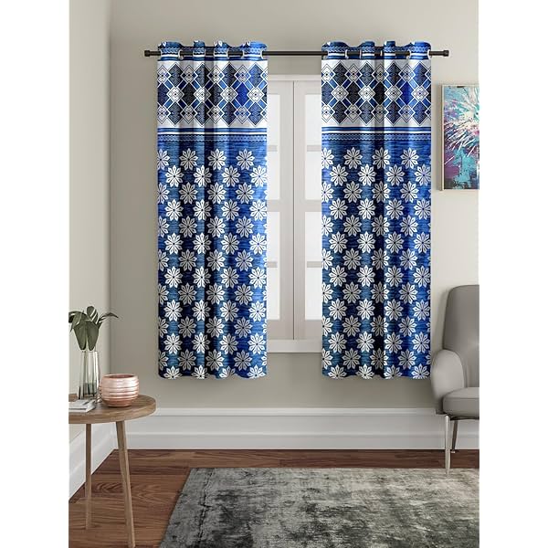 Image of Amazon Brand - Solimo Majestic Mandala Polyester Window Curtains