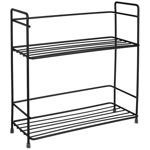 Image of Amazon Brand - Solimo Metal 2-Tier Rack 