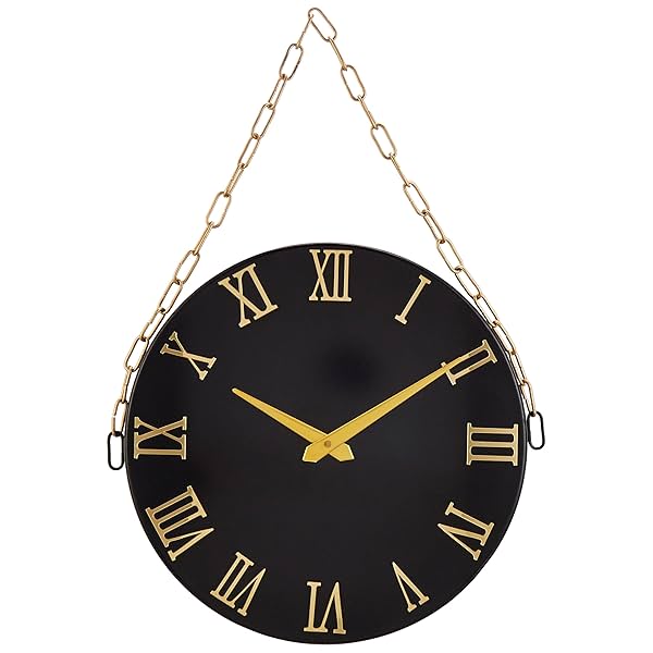 Image of Amazon Brand - Solimo Metal Wall Clock 