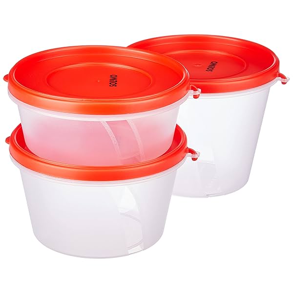 Image of Amazon Brand - Solimo Nestable & Stackable Polypropylene Container Set