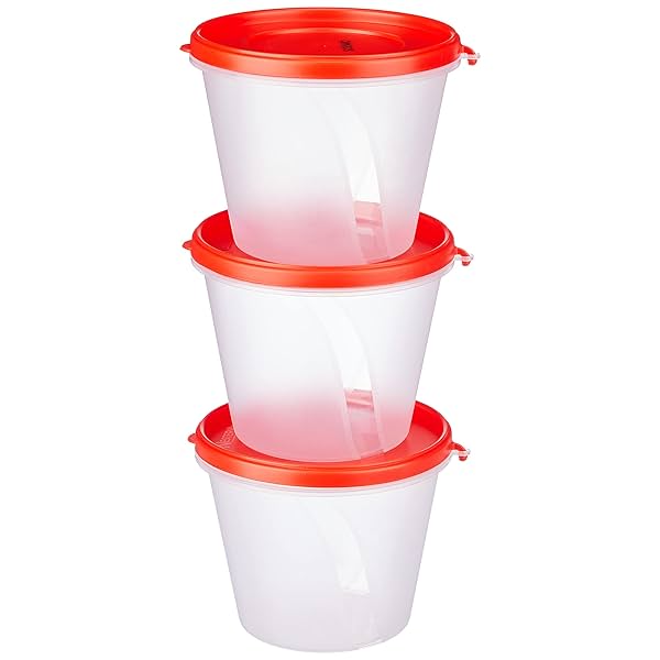 Image of Amazon Brand - Solimo Nestable & Stackable Polypropylene Container Set