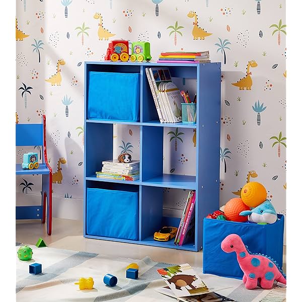 Image of Amazon Brand - Solimo Oort Engineered Wood Kids Storage Shelf 