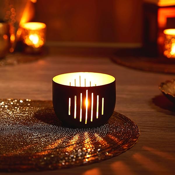 Image of Amazon Brand -Solimo Ornamental Iron Tea Light Holder