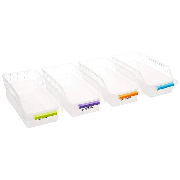 Image of Amazon Brand - Solimo Plastic Fridge Storage Organizer Racks