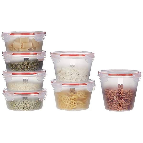 Image of Amazon Brand - Solimo Plastic Kitchen Storage Container Set