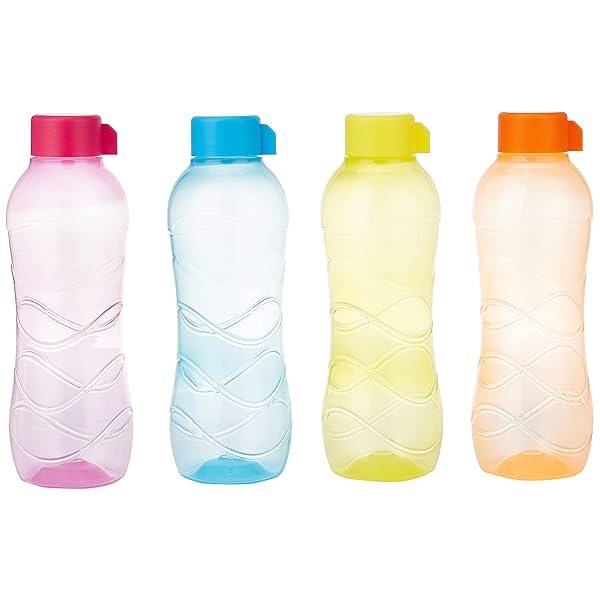 Image of Amazon Brand - Solimo Plastic Water Bottles