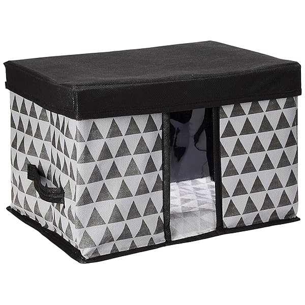 Image of Amazon Brand - Solimo Printed Fabric Rectangular Storage Box