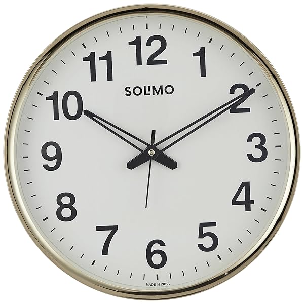 Image of Amazon Brand - Solimo Round Office Wall Clock