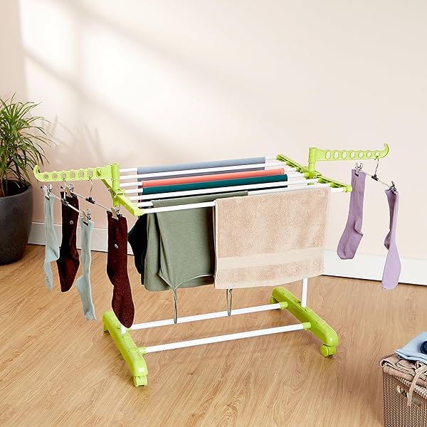 Image of Amazon Brand - Solimo Steel Drying Rack