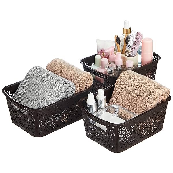 Image of Amazon Brand - Solimo Storage Basket (Set Of 3)