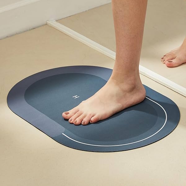 Image of Amazon Brand Solimo Water Absorbent Non-Slip Bathmat