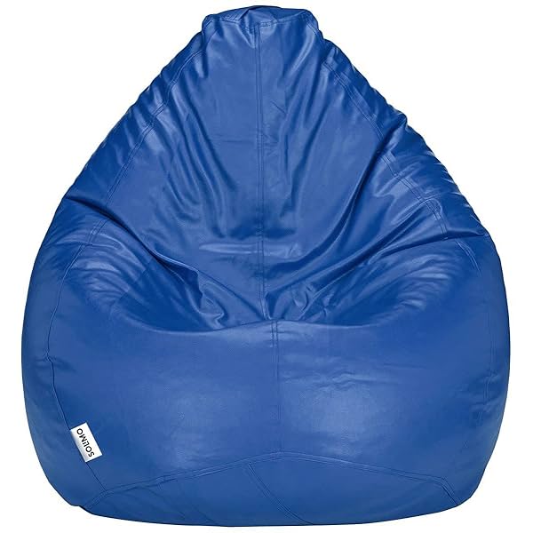 Image of Amazon Brand - Solimo XXXL Bean Bag Cover Without Beans (Blue)