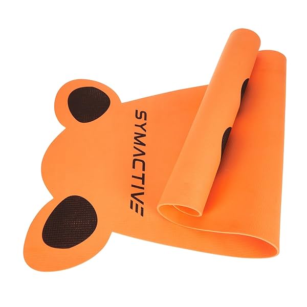 Image of Amazon Brand - Symactive 4 Mm Anti-Skid Lightweight Ldpe Printed Yoga Mat