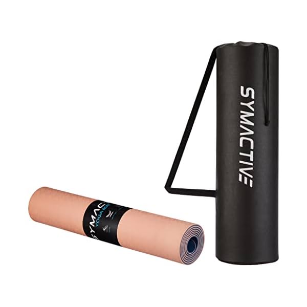 Image of Amazon Brand - Symactive 6mm Premium Anti-Skid Supersoft Dual Color TPE Yoga Mat