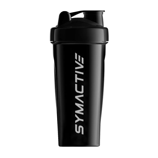 Image of Amazon Brand Symactive Plastic Shaker Bottle 700ml