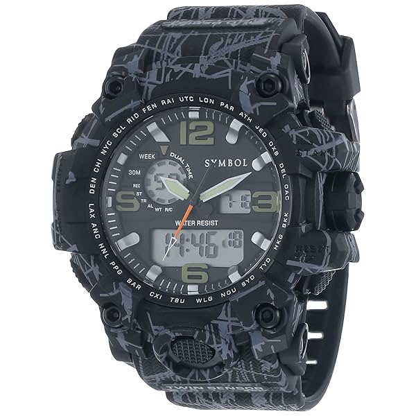 Image of Amazon Brand - Symbol Analog-Digital Men's Watch (Dial Colored Strap)