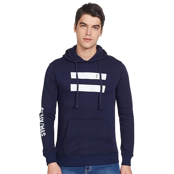 Image of Amazon Brand - Symbol Men Cotton Hooded Sweatshirt