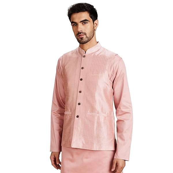 Image of Amazon Brand - Symbol Men Lightweight Nehru Jacket