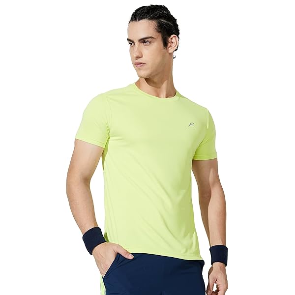 Image of Amazon Brand - Symbol Men's Solid Active Regular Fit T-Shirt