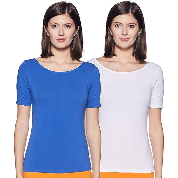 Image of Amazon Brand Symbol Women's Cotton Stretch T-Shirt (Pack of 2)