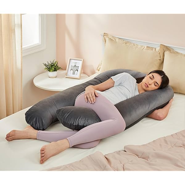 Image of Amazon basics Full Body U-Shaped Pregnancy Pillow for Maternity & Baby Nursing