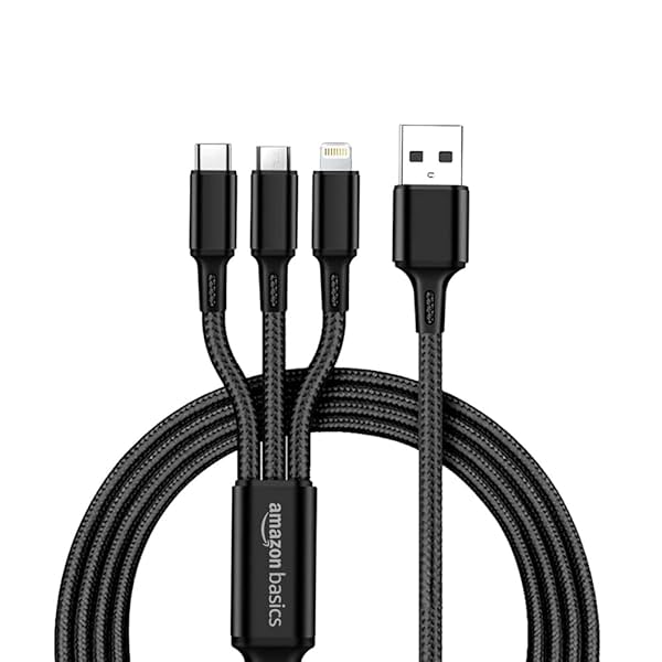 Image of AmazonBasics 3-in-1 15W Fast-Charging Cable