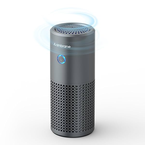 Image of Ambrane Car Air Purifier, 4-Layer HEPA13 Filtration