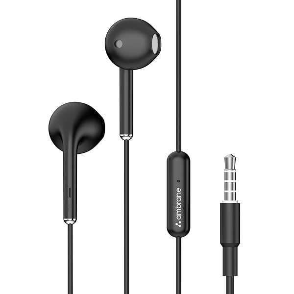 Image of Ambrane Stringz 38 Lite Wired Earphones with Mic