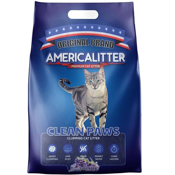 Image of America Litter Lavender Scented Cat Litter (7KG)