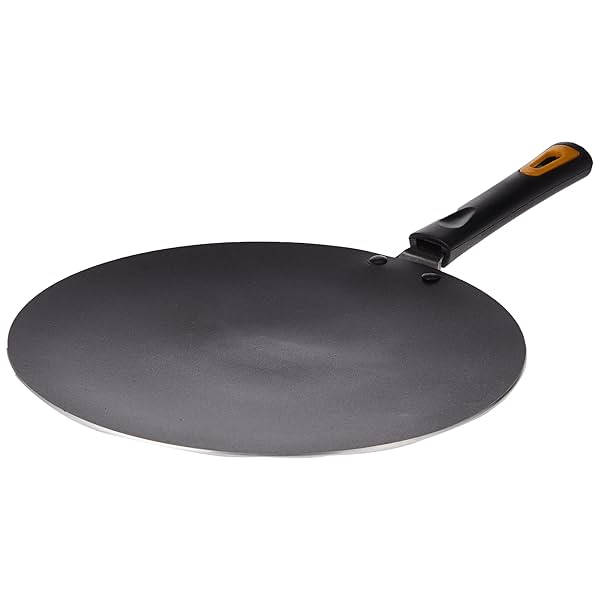 Image of Anjali Diamond Dura Aluminum Non-Stick Roti Tawa (275mm, Black)