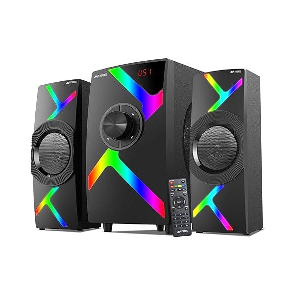 Image of Ant Esports GS80,80W 2.1 Channel Bluetooth Multimedia RGB Speaker with Subwoofer Satellite Speaker