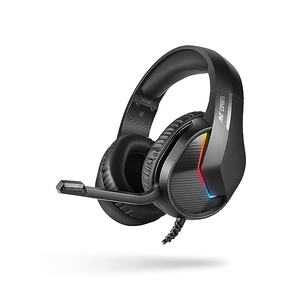 Image of Ant Esports H1100 Pro RGB Wired Over Ear Gaming Headphones