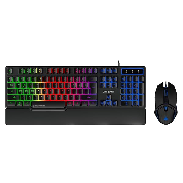 Image of Ant Esports KM500W Gaming Backlit Keyboard and Mouse Combo