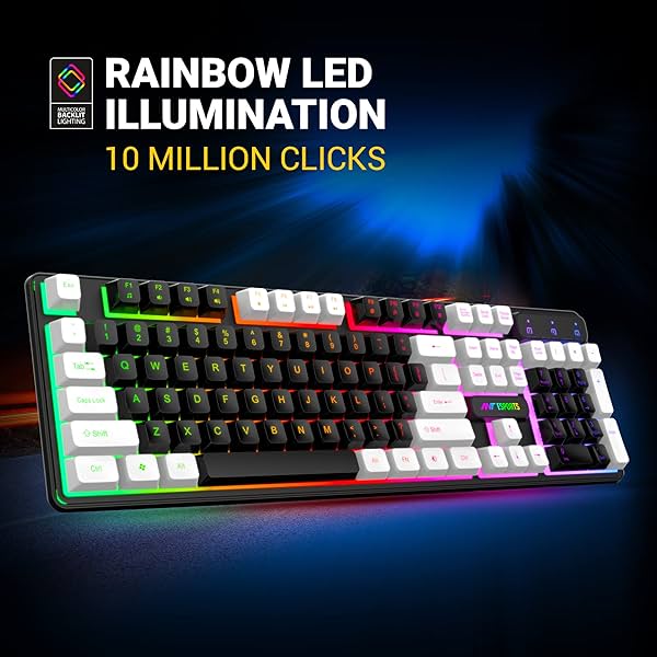 Image of Ant Esports MK1400 Pro Backlit Membrane Wired Gaming Keyboard