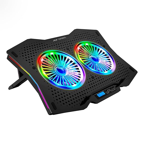 Image of Ant Esports NC280 RGB Gaming Notebook Cooler, 10\' - 17\' + Gaming Laptop Cooling Pad for PC