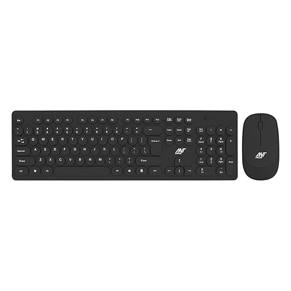 Image of Ant Value FKBRI05 Wireless Keyboard Mouse Combo - 2.4Ghz Aesthetic Quiet Keyboard and Mouse Wireless 