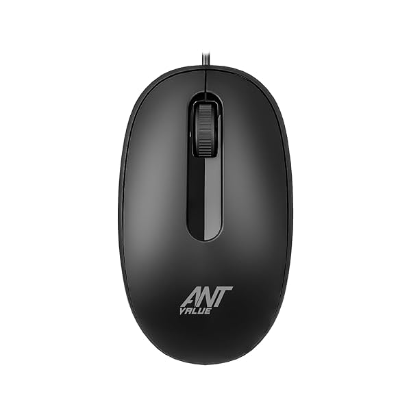 Image of Ant Value OM120 Wired Optical Mouse, 1000 DPI, 3ft Cable, Easy and Accurate Scroll Button,