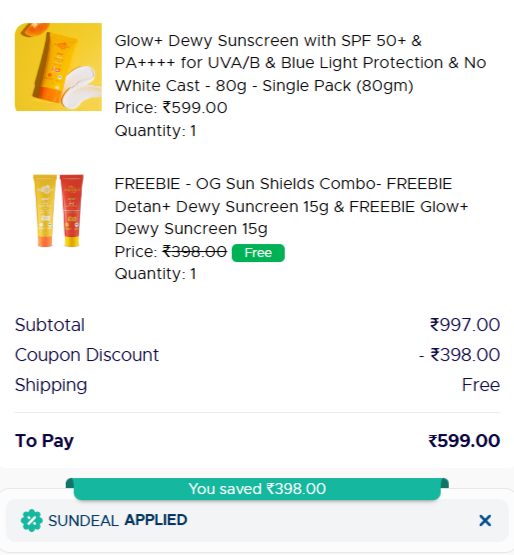 Image of Aqualogica Offer: Shop For Rs 599 & Get 2 Sunscreens FREE