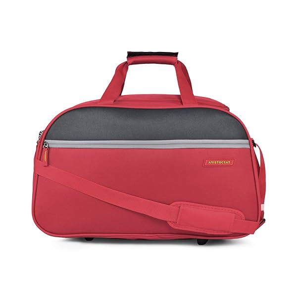 Image of Aristocrat Enigma 52 Cm Polyester Softsided Cabin Size Duffle Bag - Red