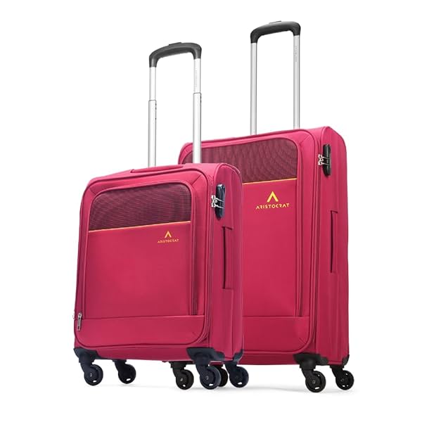 Image of Aristocrat Oasis Plus Set of 2 Cabin & Medium Size (Check in) Soft Luggage (59 cm & 69 cm) |