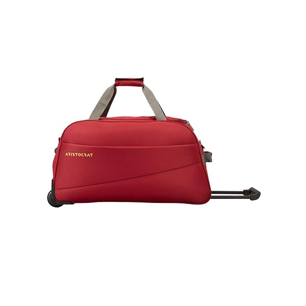 Image of Aristocrat Polyester 52 cms Red Travel Duffle