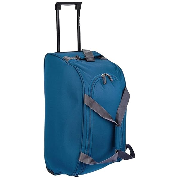 Image of Aristocrat Polyester 63 cms Teal Blue Travel Duffle