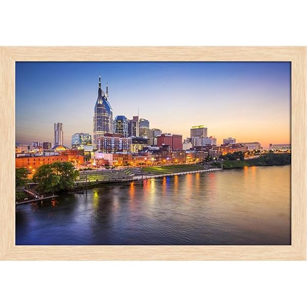 Image of ArtzFolio Downtown Skyline On Cumberland River