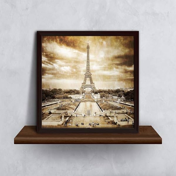 Image of ArtzFolio Eiffel Tower From Trocadero Frame 6 x 6 inch 