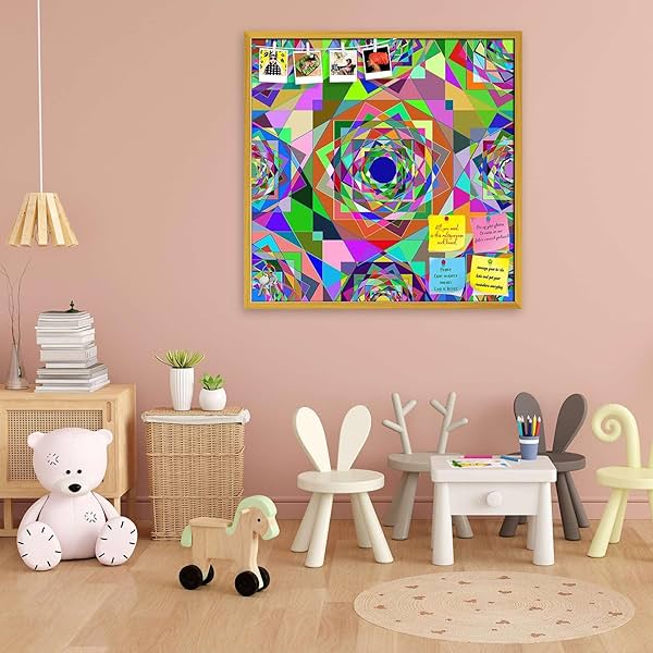 Image of ArtzFolio Kaleidescope Mosaic | Bulletin Board Notice Pin Board