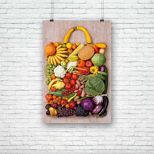 Image of ArtzFolio Photo of Fruits & Vegetables D3 | Unframed Paper Wall