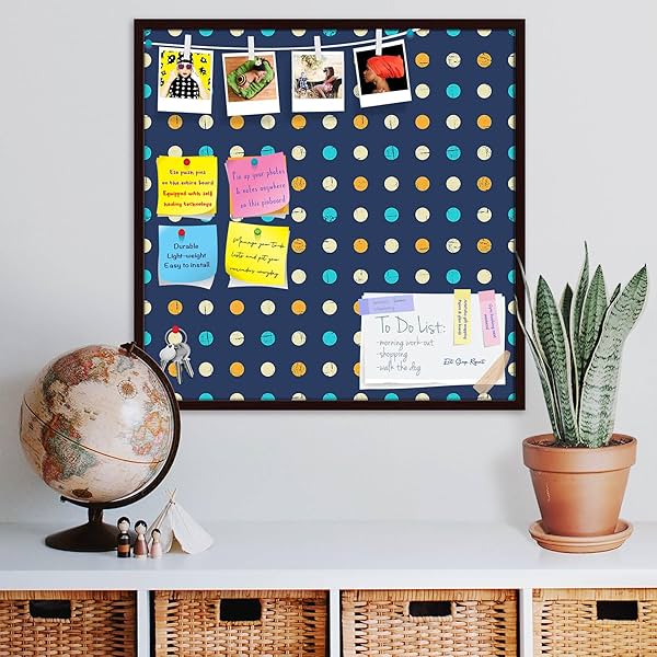 Image of ArtzFolio Polka Pattern | Bulletin Board Notice Pin Board