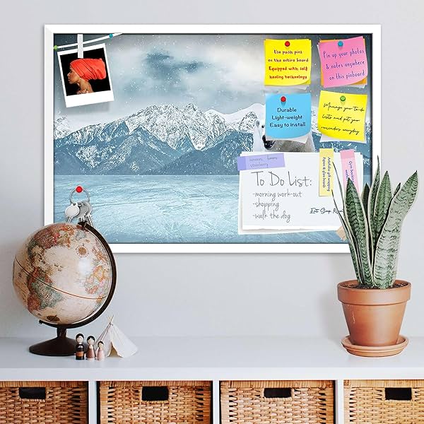 Image of ArtzFolio White Polar Bear On The Ice | Bulletin Board Notice Pin Board