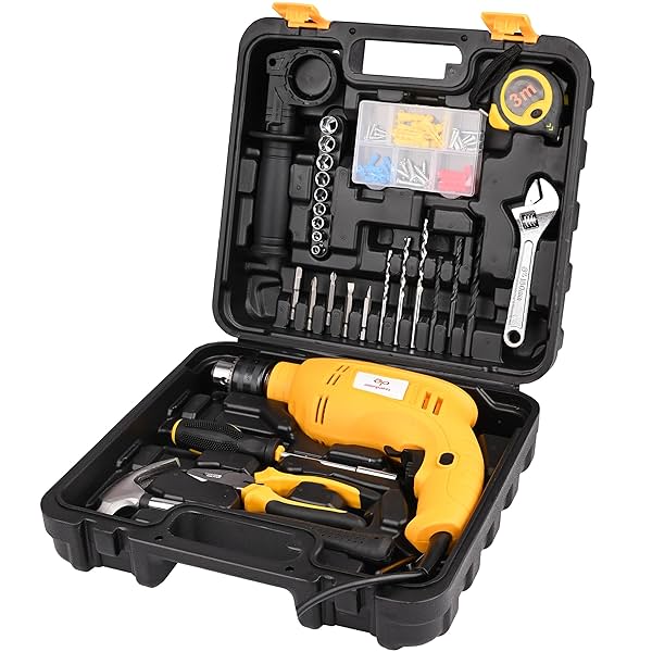 Image of Asian Paints Corded Electric Professional Impact Drill Tool kit